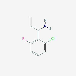 1-(2-Chloro-6-fluorophenyl)prop-2-en-1-amine