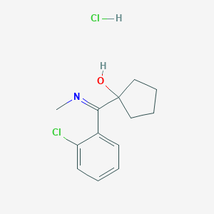 molecular formula C13H17Cl2NO B130585 1-[(2-氯苯基)(甲基亚胺)甲基]环戊醇盐酸盐 CAS No. 90717-16-1