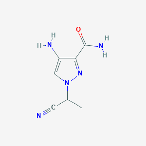 4-Amino-1-(1-cyanoethyl)-1H-pyrazole-3-carboxamide