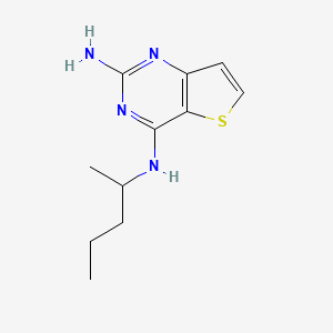 N4-(Pentan-2-YL)thieno[3,2-D]pyrimidine-2,4-diamine