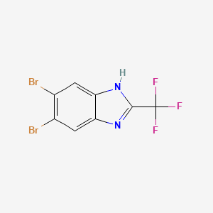 5,6-Dibromo-2-(trifluoromethyl)-1H-benzimidazole