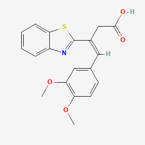 3-(1,3-Benzothiazol-2-yl)-4-(3,4-dimethoxyphenyl)but-3-enoicacid