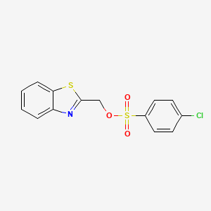 4-Chloro-benzenesulfonic acid benzothiazol-2-ylmethyl ester