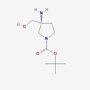 tert-Butyl (3R)-3-amino-3-(hydroxymethyl)pyrrolidine-1-carboxylate