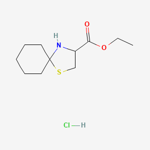 Ethyl1-thia-4-azaspiro[4.5]decane-3-carboxylatehydrochloride