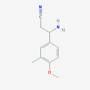 3-Amino-3-(4-methoxy-3-methylphenyl)propanenitrile