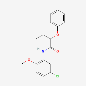molecular formula C17H18ClNO3 B1305878 N-(5-chloro-2-methoxyphenyl)-2-phenoxybutanamide CAS No. 6126-03-0
