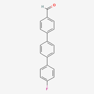 molecular formula C19H13FO B13058873 4-[4-(4-fluorophenyl)phenyl]benzaldehyde 