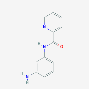 molecular formula C12H11N3O B1305895 N-(3-aminophenyl)pyridine-2-carboxamide CAS No. 90209-80-6