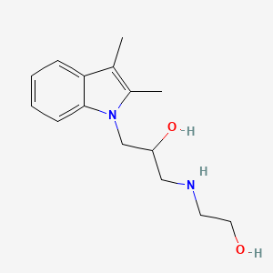 molecular formula C15H22N2O2 B1305896 1-(2,3-Dimethyl-indol-1-yl)-3-(2-hydroxy-ethylamino)-propan-2-ol CAS No. 436099-60-4