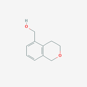 molecular formula C10H12O2 B13058964 (3,4-dihydro-1H-2-benzopyran-5-yl)methanol 