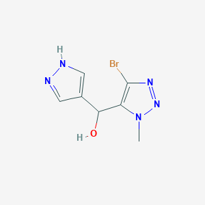 (4-Bromo-1-methyl-1H-1,2,3-triazol-5-yl)(1H-pyrazol-4-yl)methanol