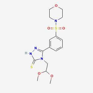 4-(2,2-Dimethoxy-ethyl)-5-[3-(morpholine-4-sulfonyl)-phenyl]-4H-[1,2,4]triazole-3-thiol