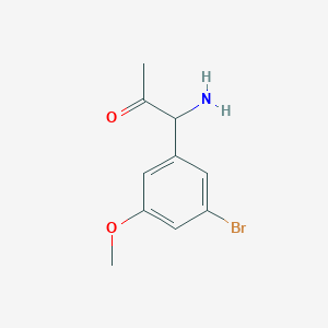 1-Amino-1-(3-bromo-5-methoxyphenyl)propan-2-one