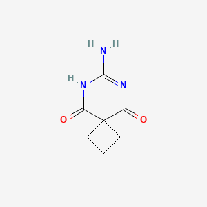 7-Amino-9-hydroxy-6,8-diazaspiro[3.5]nona-6,8-dien-5-one