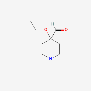 4-Ethoxy-1-methylpiperidine-4-carbaldehyde