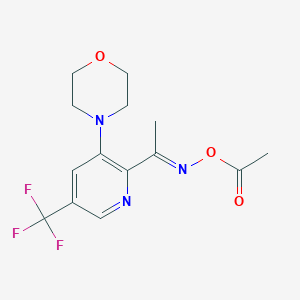 (Z)-{1-[3-(morpholin-4-yl)-5-(trifluoromethyl)pyridin-2-yl]ethylidene}amino acetate