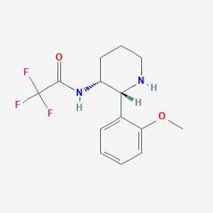 Rac-2,2,2-trifluoro-N-[(2R,3R)-2-(2-methoxyphenyl)piperidin-3-yl]acetamide