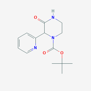 Tert-butyl 3-oxo-2-(pyridin-2-yl)piperazine-1-carboxylate