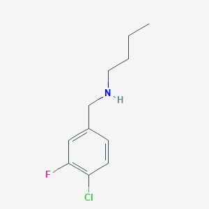 Butyl[(4-chloro-3-fluorophenyl)methyl]amine