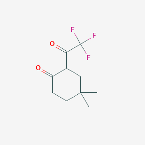 4,4-Dimethyl-2-(trifluoroacetyl)cyclohexan-1-one