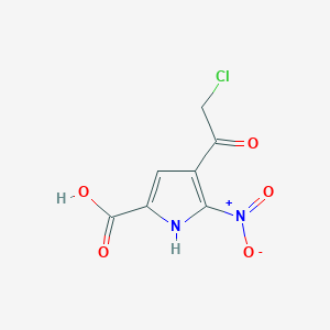 4-(2-chloroacetyl)-5-nitro-1H-pyrrole-2-carboxylic acid