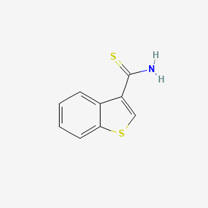 molecular formula C9H7NS2 B1305929 1-Benzothiophene-3-carbothioamide CAS No. 24662-24-6