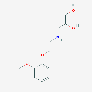 molecular formula C12H19NO4 B130593 1,2-Propanediol, 3-[[2-(2-methoxyphenoxy)ethyl]amino]- CAS No. 10461-27-5