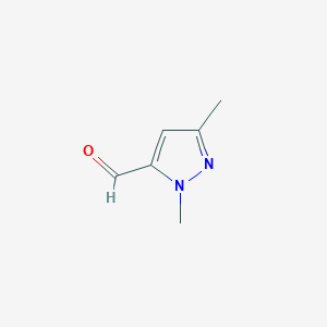 molecular formula C6H8N2O B1305930 1,3-Dimethyl-1H-pyrazole-5-carbaldehyde CAS No. 25016-09-5