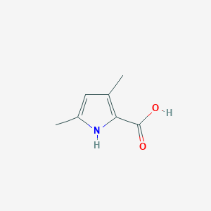 molecular formula C7H9NO2 B1305948 3,5-二甲基-1H-吡咯-2-羧酸 CAS No. 4513-93-3
