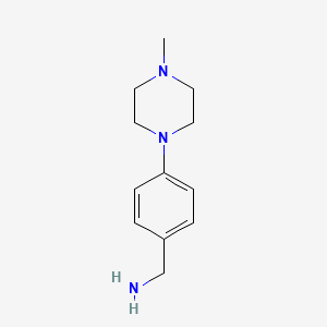 molecular formula C12H19N3 B1305955 4-(4-甲基哌嗪基)苄胺 CAS No. 216144-45-5
