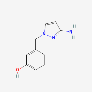 3-[(3-Amino-1H-pyrazol-1-YL)methyl]phenol