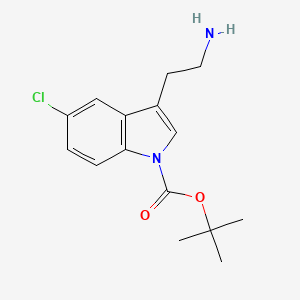 Tert-butyl 3-(2-aminoethyl)-5-chloro-1H-indole-1-carboxylate