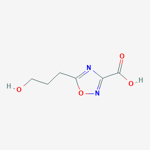 5-(3-Hydroxypropyl)-1,2,4-oxadiazole-3-carboxylic acid