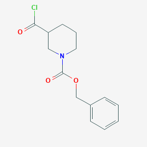 molecular formula C14H16ClNO3 B1305969 Benzyl 3-(chlorocarbonyl)piperidine-1-carboxylate CAS No. 216502-94-2