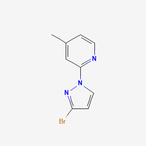 2-(3-Bromo-1H-pyrazol-1-yl)-4-methylpyridine