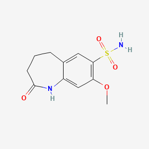 8-methoxy-2-oxo-2,3,4,5-tetrahydro-1H-1-benzazepine-7-sulfonamide