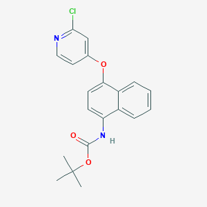 Tert-butyl 4-(2-chloropyridin-4-yloxy)naphthalen-1-ylcarbamate