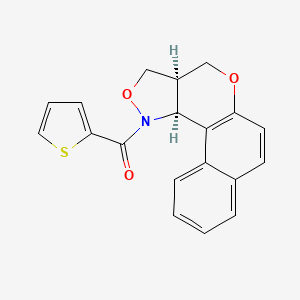 (13S,17R)-16-(thiophene-2-carbonyl)-11,15-dioxa-16-azatetracyclo[8.7.0.0^{2,7}.0^{13,17}]heptadeca-1(10),2(7),3,5,8-pentaene