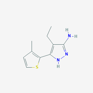 4-ethyl-3-(3-methylthiophen-2-yl)-1H-pyrazol-5-amine