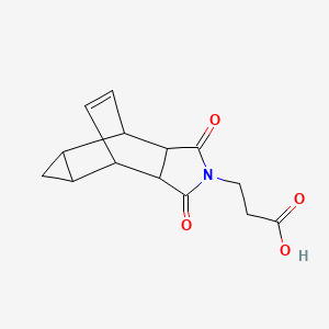 molecular formula C14H15NO4 B1305985 3-(1,3-dioxooctahydro-4,6-ethenocyclopropa[f]isoindol-2(1H)-yl)propanoic acid CAS No. 436811-18-6