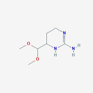 6-(Dimethoxymethyl)-1,4,5,6-tetrahydropyrimidin-2-amine