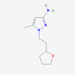 5-methyl-1-[2-(oxolan-2-yl)ethyl]-1H-pyrazol-3-amine