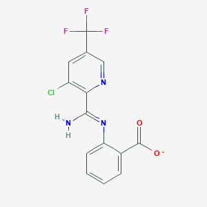 (E)-{amino[3-chloro-5-(trifluoromethyl)pyridin-2-yl]methylidene}aminobenzoate