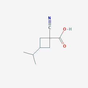 1-Cyano-3-(propan-2-yl)cyclobutane-1-carboxylic acid