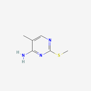 4-Pyrimidinamine, 5-methyl-2-(methylthio)-