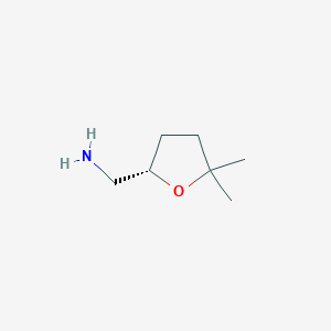 [(2S)-5,5-Dimethyloxolan-2-yl]methanamine