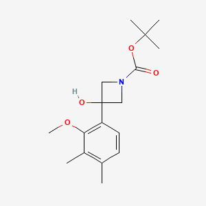 tert-Butyl 3-hydroxy-3-(2-methoxy-3,4-dimethylphenyl)azetidine-1-carboxylate