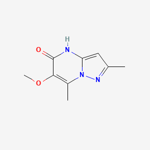 molecular formula C9H11N3O2 B13060093 6-Methoxy-2,7-dimethyl-4H,5H-pyrazolo[1,5-a]pyrimidin-5-one 