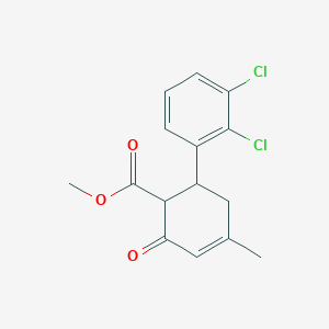 Methyl 2',3'-dichloro-5-methyl-3-oxo-1,2,3,6-tetrahydro-[1,1'-biphenyl]-2-carboxylate